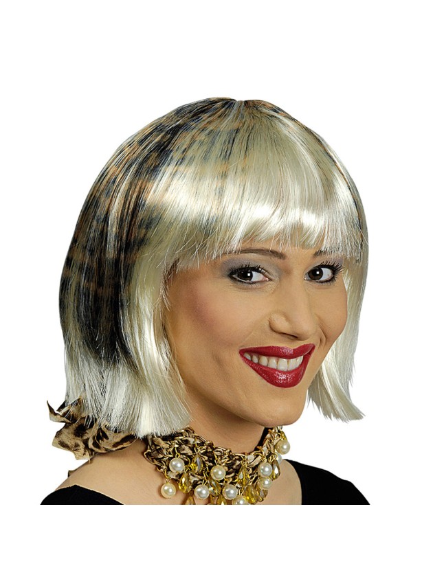 WIG BLOND WITH LEOPARD 