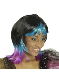 WIG MACARENA BLACK BLUE MAGENTA 