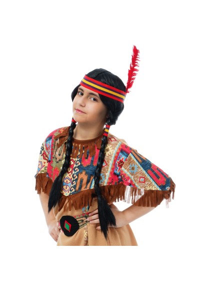PERÜCKE INDIANER MÄDCHEN 