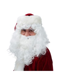 PERÜCKE WEIHNACHTSMANN MIT BART 