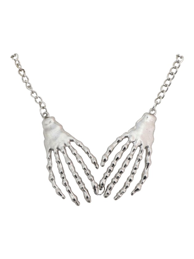 COLLIER MAINS SQUELETTE 