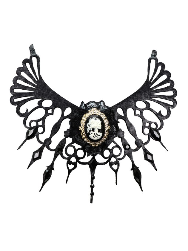 TOUR DE COU GOTHIQUE NOIR 
