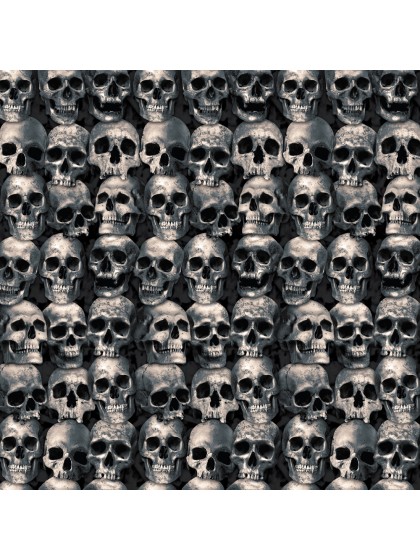 DECO MURALE GEANTE TETES DE MORT 1.2M X 6M