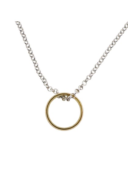NECKLACE WITH GOLDEN RING 