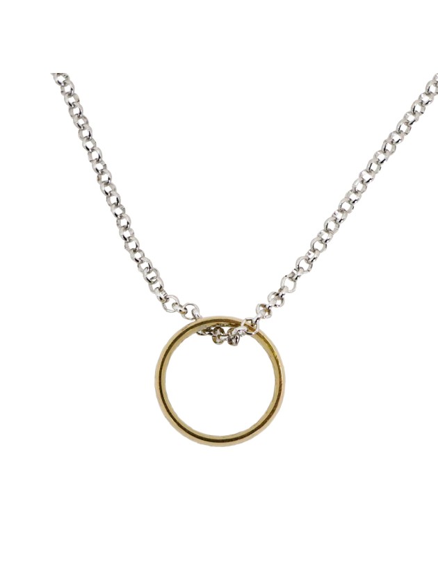 COLLIER AVEC ANNEAU DORE 