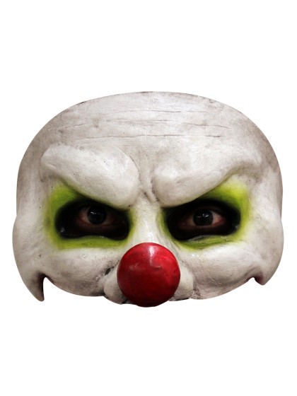HALB MASKE LATEX CLOWN EFFRAYANT 