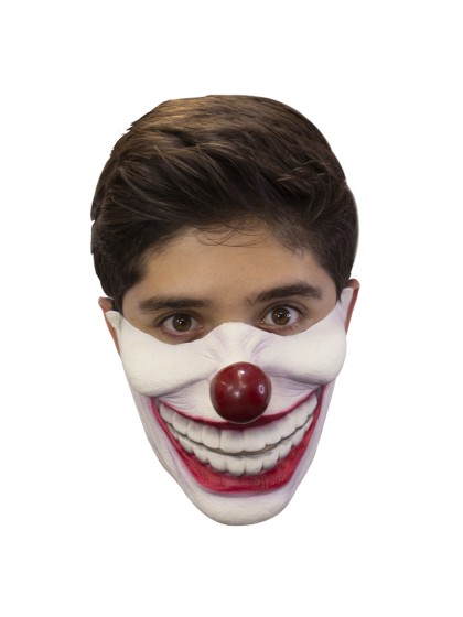 HALB MASKE MUND CLOWN 