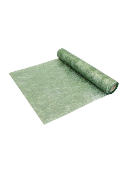 CHEMIN DE TABLE BRILLANCE VERT FORET 30CM X 10M
