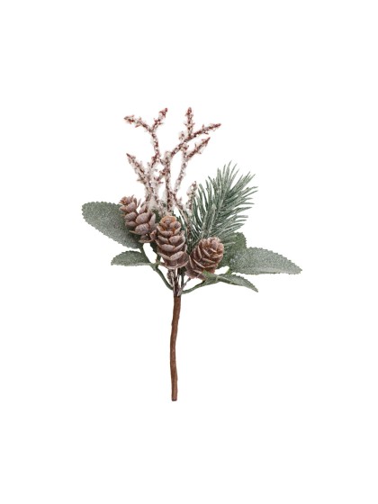 2 WINTER BRANCHES ON CARD 8CM X 14CM