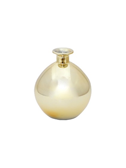 GOLD BALL VASE DIA 12.5CM X 14.5CM