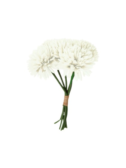 BOUQUET 6 DAHLIAS BLANC DIA 13CM X 26CM