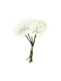 BOUQUET 6 DAHLIAS BLANC DIA 13CM X 26CM
