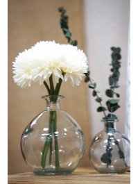 BOUQUET 6 DAHLIAS BLANC DIA 13CM X 26CM