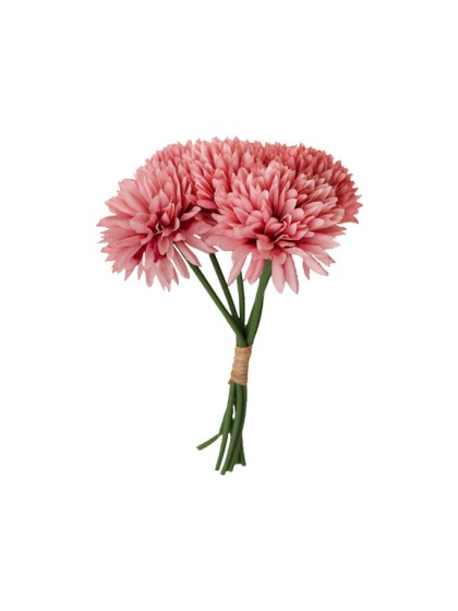BUNCH OF 6 DAHLIA OLD PINK 26CM