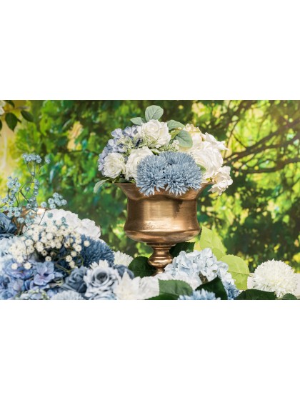 BUNCH OF 6 DAHLIA LIGHT BLUE 26CM