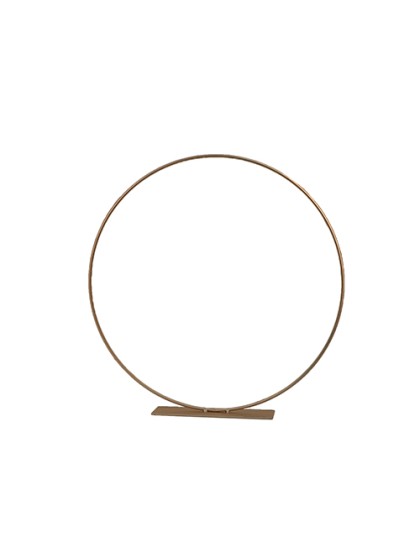 GOLDEN METAL CIRCLE TABLE CENTER 30CM