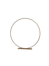 TISCHDEKORATION RING METALL GOLD 30CM
