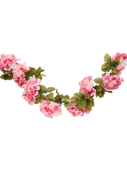 LIGHT PINK HYDRANGEA GARLAND 220CM