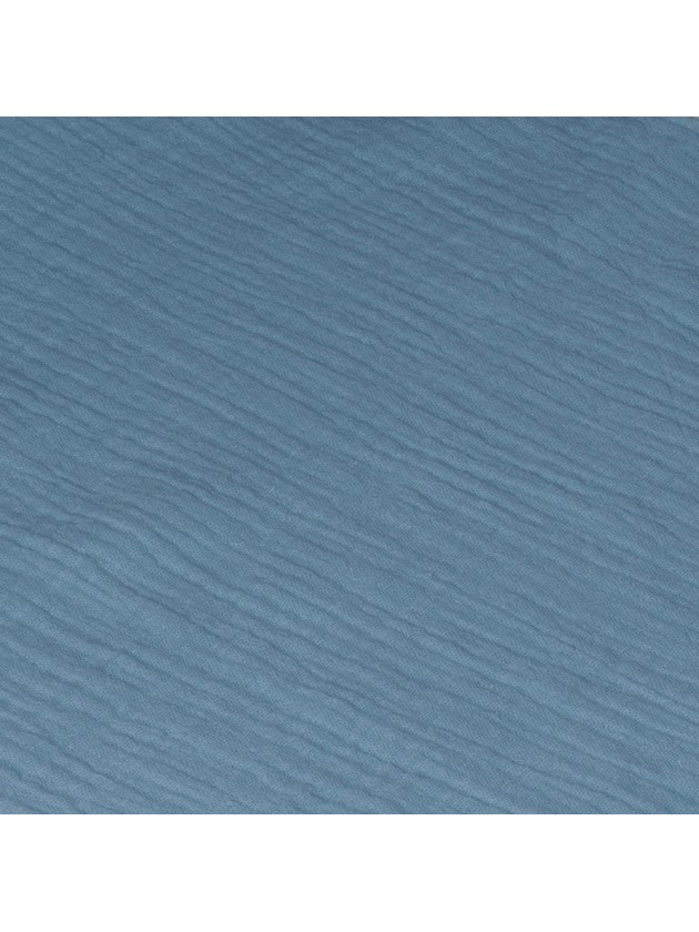 CHEMIN DE TABLE COTON GAUFRE BLEU ACIER 26CM X 3M