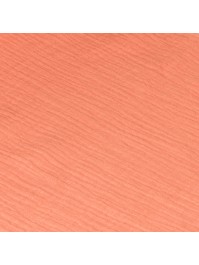 CHEMIN DE TABLE COTON GAUFRE TANGERINE 26CM X 3M