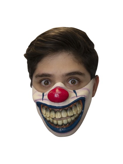 HALB MASKE GROSS MUND AUS CLOWN 