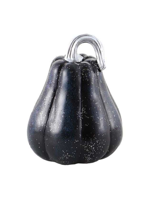 COURGE KUNSTHARZ SCHWARZ BLEUTEE PAILLETTEN  DIA 12 X 15.8CM