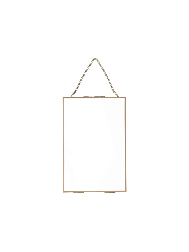 CADRE PHOTO METAL/VERRE OR 20CM X 30CM