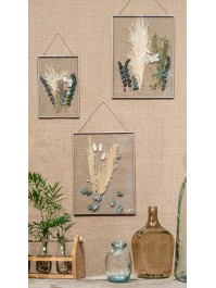 CADRE PHOTO METAL/VERRE OR 30CM X 40CM