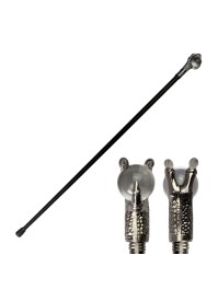 METAL CANE CLEAR BALL 93CM