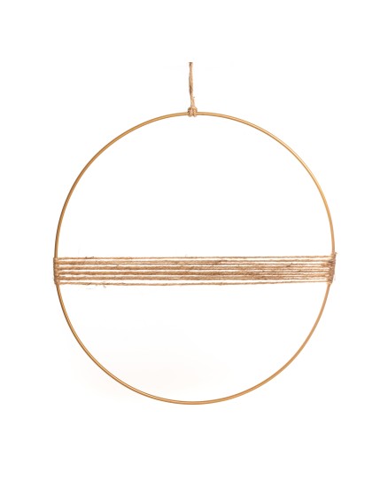ANNEAU OR A SUSPENDRE DECO JUTE DIA 35CM X 0.3CM