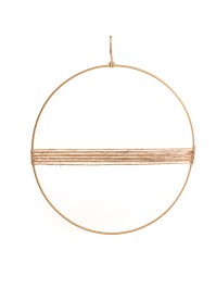 ANNEAU OR A SUSPENDRE DECO JUTE DIA 35CM X 0.3CM
