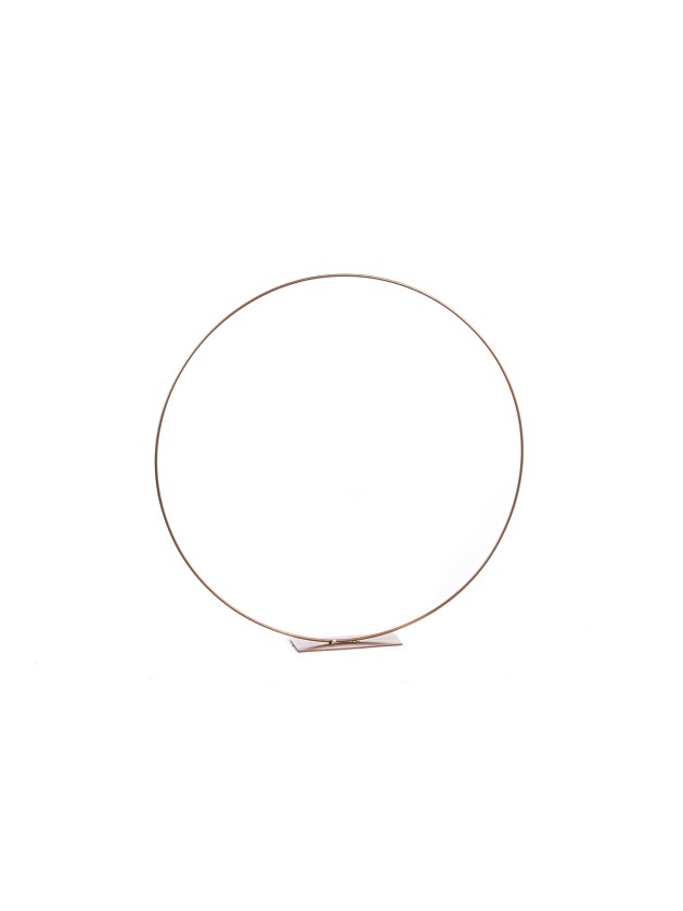 GOLDEN METAL CIRCLE TABLE CENTER 50CM