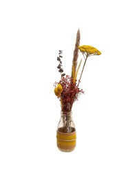 COMPO AUTOMNALE BILBAO - BOUTEILLE LAIT DIA 5.5CM X 40CM HT ENV