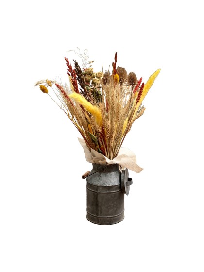 COMPO AUTOMNALE SEVILLE - POT A LAIT DIA 13CM X ENV 55CM HT