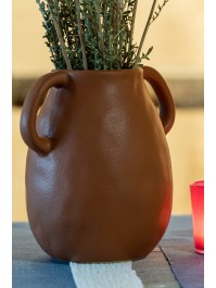 TERRACOTTA VASE ANTALYA 17.6CM X 14CM X 18CM