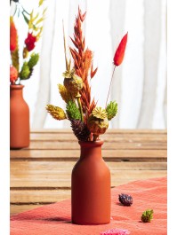 VASE CERAMIQUE TERRACOTTA DIA 4.7CM X 10CM