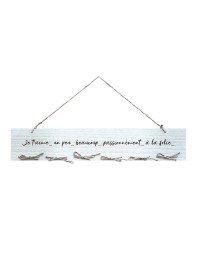 HÄNGEDEKO HOLZ SCHLEIFEN JUTE 60CM X 0.6 CM X 11CM