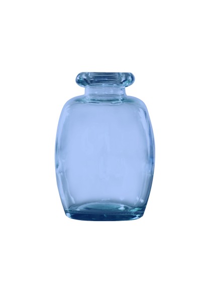 VASE ELISA BLAU AZUR DIA 11.5CM X 16CM