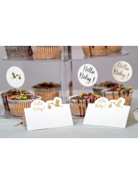 SET 6 TISCHKARTEN HELLO BABY 8CM X 5.5CM