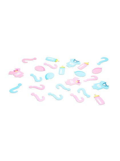 SET 24 CONFETTI BOY OR GIRL 2CM X 3.5CM