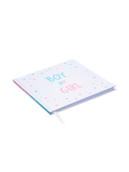 GUEST BOOK 96 PAGES BOY OR GIRL 20.5CM X 20.5CM