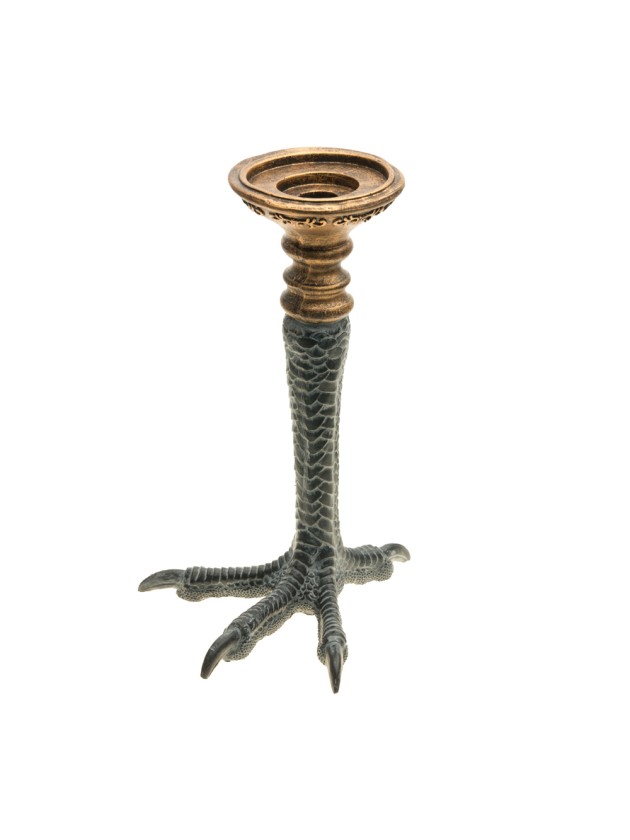 CHANDELIER POLYRESINE PATTE COQ 17CM X 20CM X 30CM