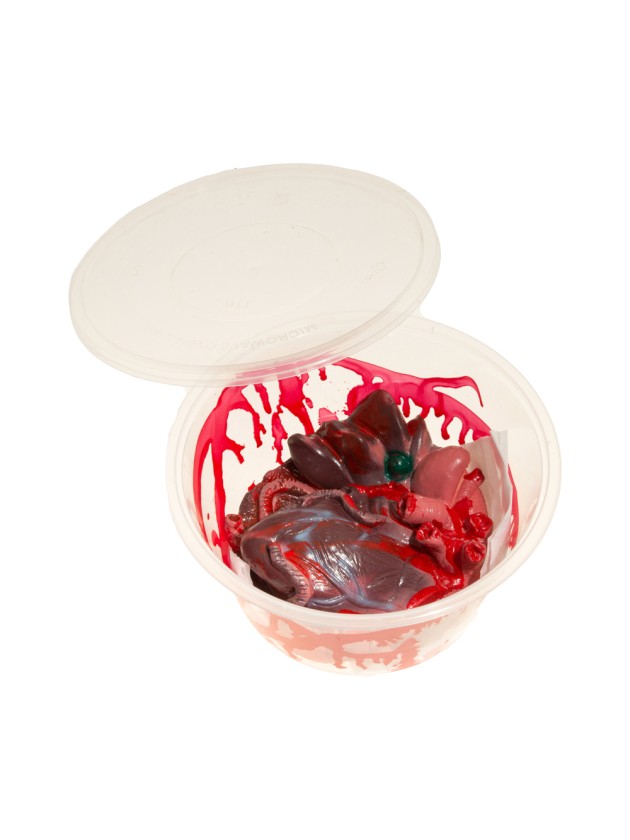 BOYAUX LATEX DANS BOL AVEC COUVERCLE DIA 18CM X 8.5CM