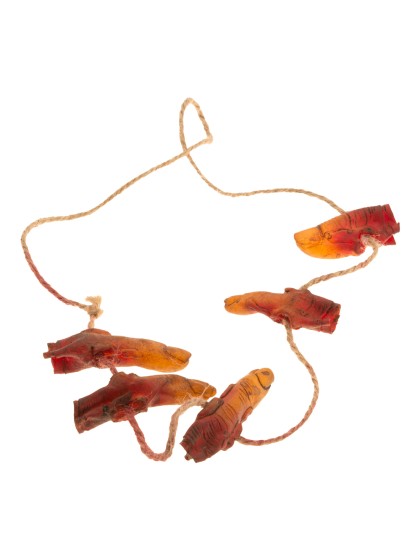 5 DOIGTS LATEX ENSANGLANTES A SUSPENDRE 7CM X 2CM X 2CM