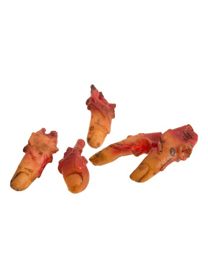 SET 5 FINGER BLUTVERSCHMIERT LATEX 8.5CM X 2CM X 2CM