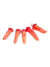 SET 5 FINGER LATEX BLUTVERSCHMIERT 7CM X 2CM X 1.5CM