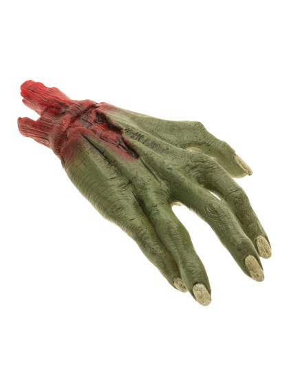 GREEN LATEX WITCH HAND 14CM X 4CM X 20CM