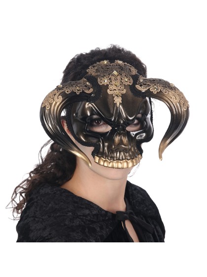 MASKE TOTENKOPF MINOTAURE BRONZE 