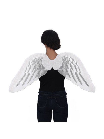 AILES D’ANGE BLANC ARGENT 43CM X 1M