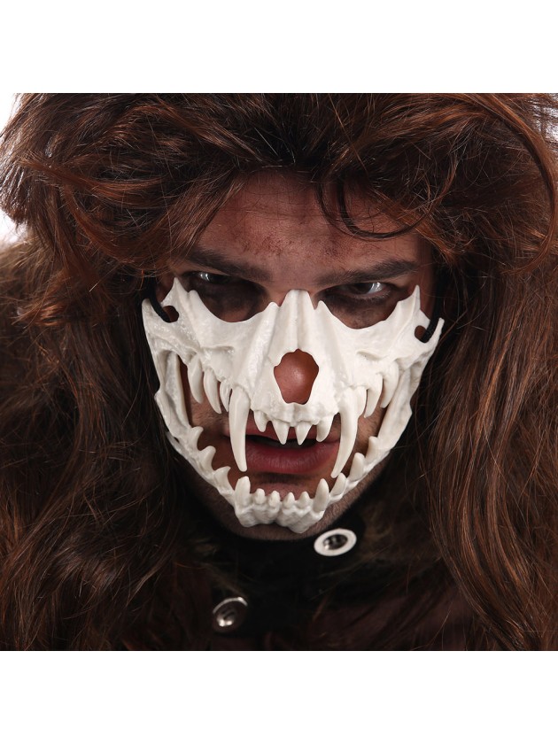 MASKE SKELETT WEISS 